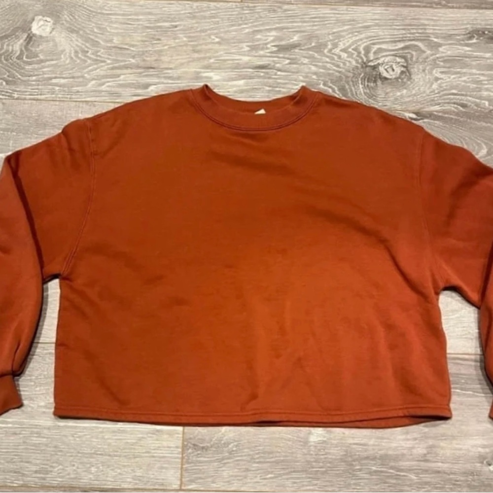 Rust Orange Crewneck Sweatshirt
